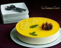 Miroir citron sur figues caramélisées et biscuit au Basilic