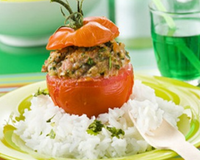 Petites tomates farcies à l'agneau
