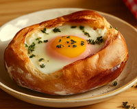 Œuf cocotte dans son petit pain