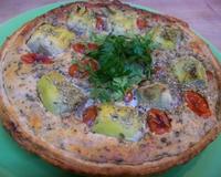 Ce n'est pas parce qu'on mange léger que les plats ne doivent pas avoir de goût, ne lésinez pas sur les épices, les herbes aromatiques et les condiments cette quiche-salade…