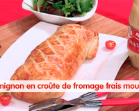 Filet mignon en croûte au fromage frais moutardé