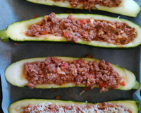 Courgettes farcies à la viande hachée