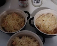 Cassolette de St Jacques et crevettes