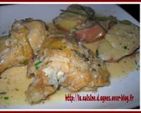 Des cuisses de Poulet au goût exquis...relevé grâce au gorgonzola, et doux grâce au mascarpone!