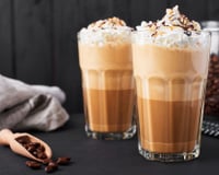 Café glacé au spéculoos.