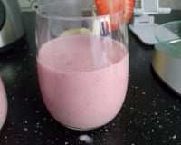Smoothie à la fraise et à la banane