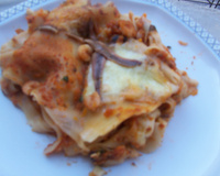 Lasagnes de fruits de mer et mozzarella