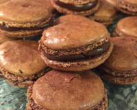 Macarons lisses chocolat