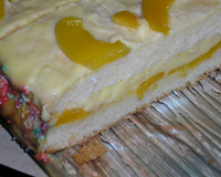 Gâteau à la pêche