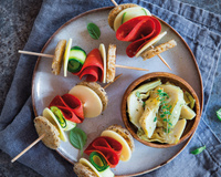 Club Sandwich façon brochette aux Tranches Végétales