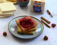 French toast aux framboises
