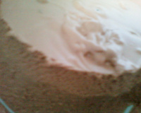 Nuage de mousse au chocolat au lait