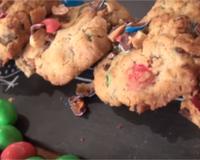 Délicieuse recette de cookies aux bonbons au chocolat.