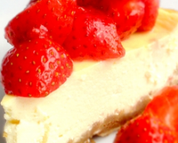 Cheesecake à la marinade de fraises