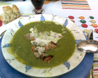 Velouté de potimarron vert