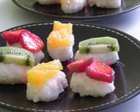 Sushi de fruits frais