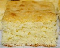 Brownie au chocolat blanc