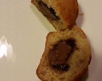 Muffins banane nutella et rhum