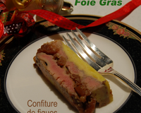 Foie gras en terrine et confiture de figues sèches