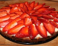 Tarte aux fraises délicieuse et fraîche parfaite pour cette période estivale.