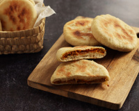 Petits pains farcis végétariens à la poêle