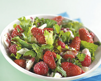 Un salade de fraises Label Rouge mais Dorian n'a jamais peur de relever un défi gourmand...Une recette réalisé pour la Foire de Paris !