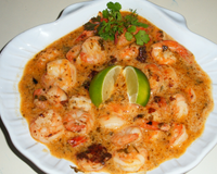 Crevettes sauce piquante