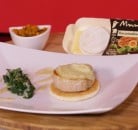 Pavé de veau au Rocamadour, chutney de citrouille et pistache