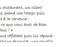 On mange quoi au restaurant ?