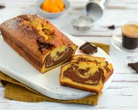 C'est un cake original et intriguant ! Un cake marbré au chocolat et à la purée de potimarron ce qui donne une jolie couleur orangée à…