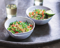 Boulgour et salade marocaine au citron vert