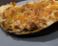 Barquette d'aubergines farcies