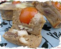 Voici une recette testée, inventée et approuvée, la base de la pâte est parfumée à l'achard de tomates séchées…