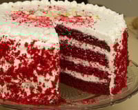 Gâteau rouge velours