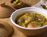 Tajine de poulet aux olives à la marocaine