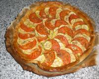 Tarte fine à la courgette et à la tomate