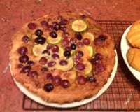 Tarte à la cannelle aux figues et aux raisins