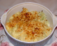 Gratin de chou-fleurs à la sauce bolognaise