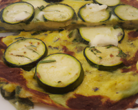 Omelette de courgettes à la feta