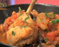 Poulet aux olives et aux tomates