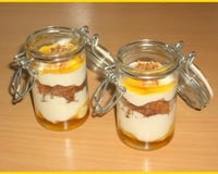 Fromage blanc au pain d'épices et miel