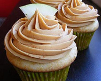 Cupcakes à la pomme-vanille et caramel au beurre salé