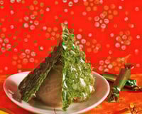 Pyramide de sucre d'orge et son trésor glacé aux marrons