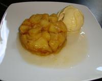 Un crumble croustillant aux pommes fondantes et légèrement caramélisées...