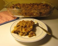 Pudding au rhum et raisins secs
