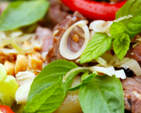 Une salade de boeuf parfumée et bien relevée pour les amateurs de sensations fortes !
