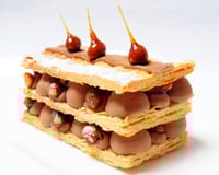 Mille-feuilles chocolat-safran