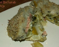 Doux parmentier poireaux-saumon