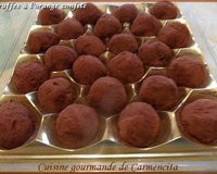 Truffes à l' orange confite