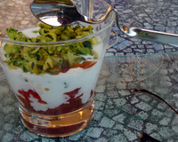 Trio de couleurs en verrine